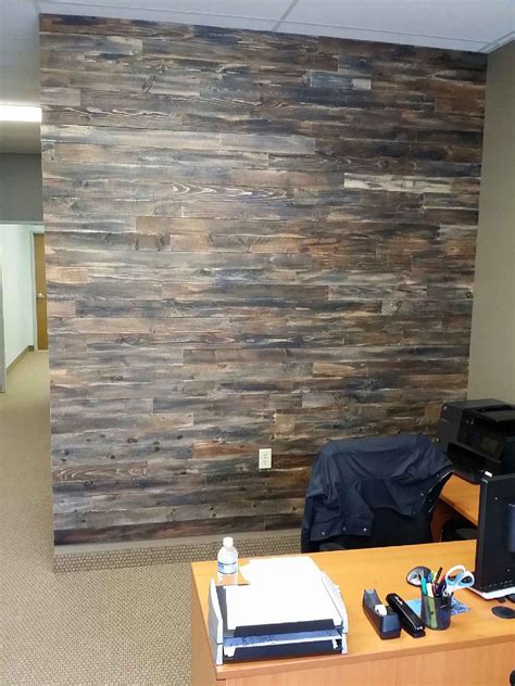 The hallway wall i wanted to install the pallet boards on was about 40 square feet. Hometalk | Accent Wall Made With Pallet Wood