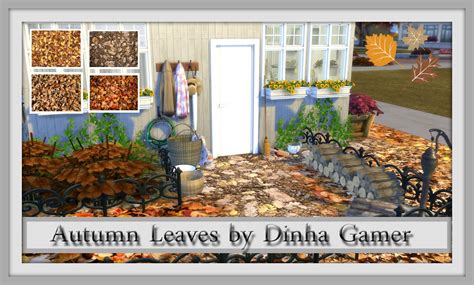 Sims 4 Terrain Autumn Leaves Dinha
