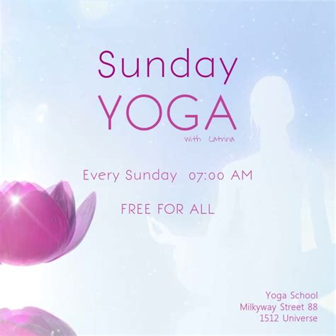 Sunday Yoga Meditation Spiritual Healing Ad Template Postermywall