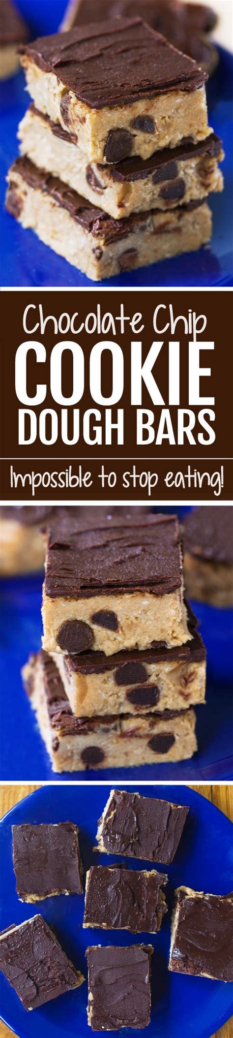 Unbaked Cookie Dough Bars These Are Unreal Cookies Recipes