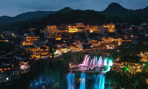 Night View Of Furong Town Scenic Spot In Hunan Global Times