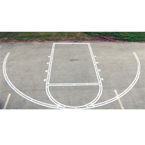 High School Basketball Court Stencilcomplete Kit Key With 3 Pt Line