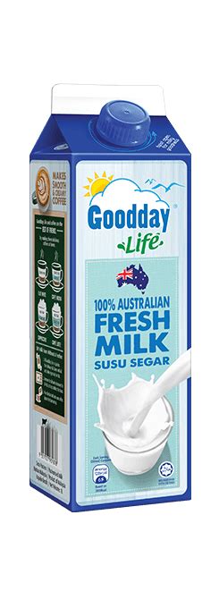 Good Day Fresh Milk 1l Goodday Uht Milk Kurma 1l Pack 12 Packs Per