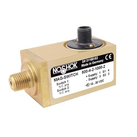 Noshok 500 Series Brass Electronic Pressure Mag Switch 2 Normally