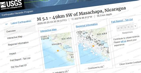 Terremoto en china hoy 21 de mayo 2021. FUERTE SISMO en Nicaragua de Magnitud 5.1 (Hoy Martes 19 ...