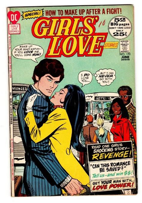 Girls Love Stories 170 1972 Romance Black Love Story Comic Book