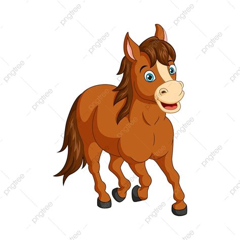 Horses Running Clipart Hd Png Cartoon Funny Horse Running On White