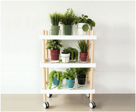 Woltu rgb9303hei standregal hochregal bücherregal metallregal schuhregal badregal blumentreppe aus holz und stahl, mit 5 ablagen, ca. Planter / Blumentopf / Übertopf aus Keramit und Metall in ...