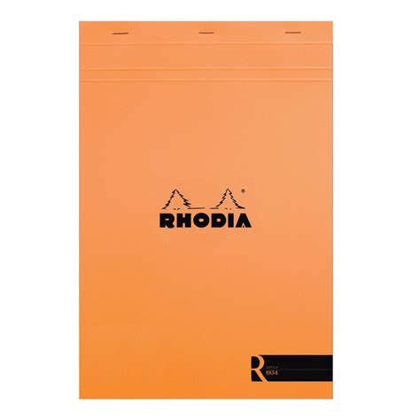 buy rhodia orange soft touch pad 8 25x11 75 lined