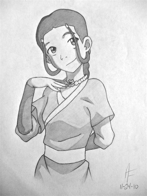 Katara Desenho De Cabelo De Anime Desenho A Tinta Desenhos Deviantart