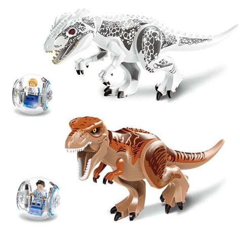 Minifigure Dinosaur Jurassic World Park T Rex Raptor Indominus Building Blocks Toys And Hobbies