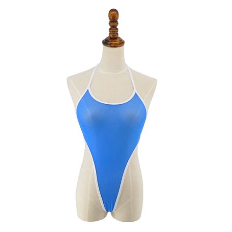 Buy Sherrylo See Through One Piece Swimsuit High Cut Micro Monokini