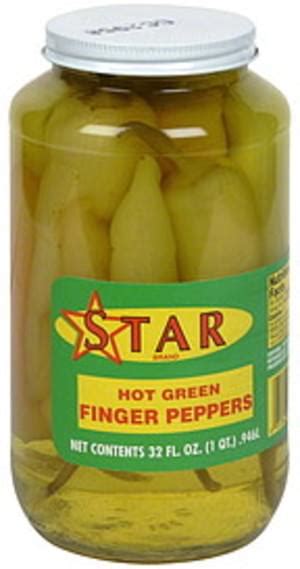 star hot green finger peppers 32 oz nutrition information innit