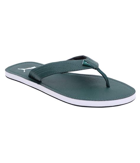 Puma Green Slide Flip Flop Price In India Buy Puma Green Slide Flip Flop Online At Snapdeal