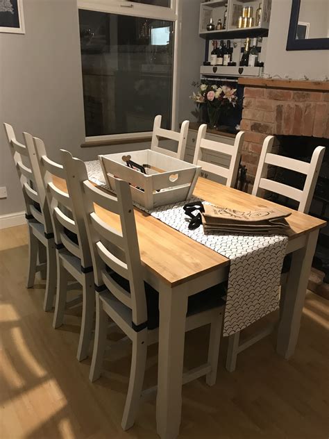 See and discover other items: Upcycled dining table using Rustoleum chalk paint (winter ...