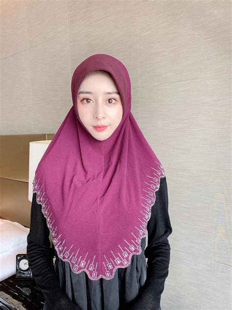Pcs Bag New Style Malaysian Instant Hejab Convenient Muslim One Piece Hijab Can Pick