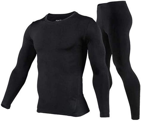 Mens Thermal Underwear Set Cold Weather Thermal Long Johns And Winter