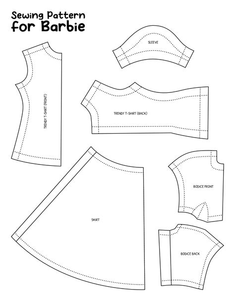 20 Best Barbie Clothes Templates Printable Pdf For Free At Printablee