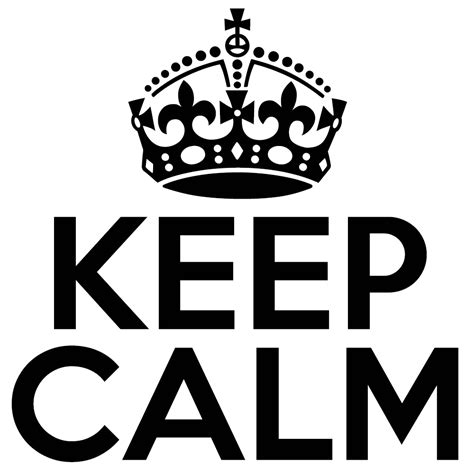 Keep Calm Png Pic Png Mart