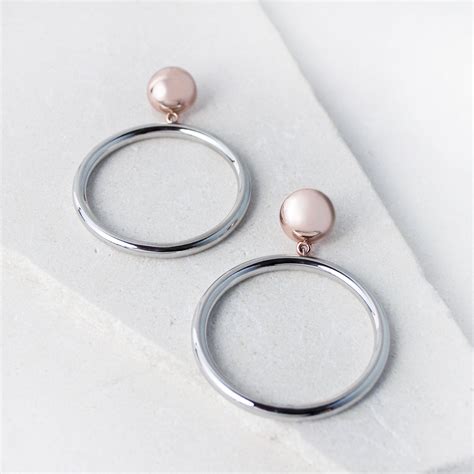 Mixed Metal Earrings Rose Gold And Silver Is Super Fresh Mixed Metal Earrings Earrings Gold