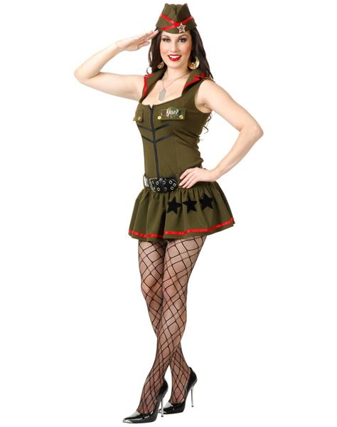 Private Parts 1940s Army Pin Up Girl Military Costume