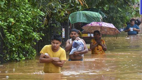 Assam Rains Imd Issues Red Alert Institutions Shut Down 4 Dead Amid Landslides India Tv