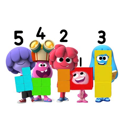 Jelly Jamm Kids As Numberblocks 1 To 5 By Bonkersmurray On Deviantart