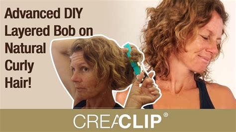 Advanced Diy Layered Bob On Natural Curly Hair Youtube