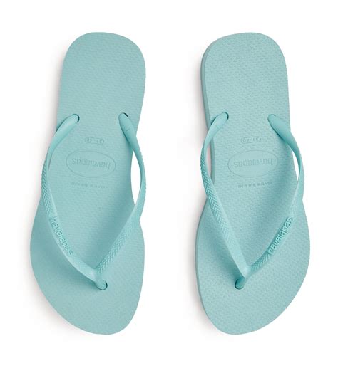 Havaianas Blue Flatform Slim Flip Flops Harrods Uk