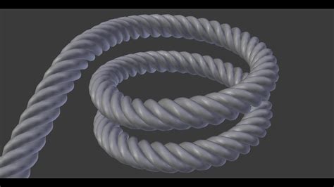 Blender Tutorial How To Model A Rope In Blender Youtube