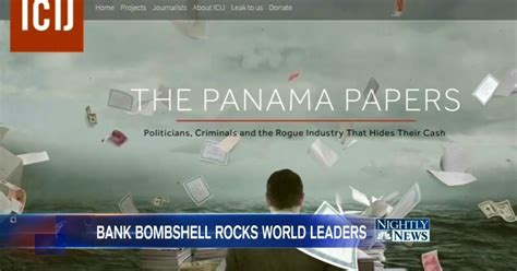 Massive ‘panama Papers Leak Reveals World Leaders Offshore Accounts