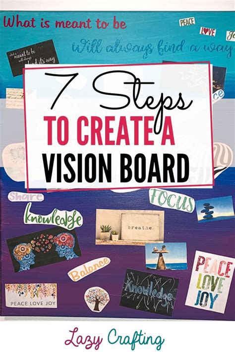 7 Steps To Create A Vision Board Lazy Crafting