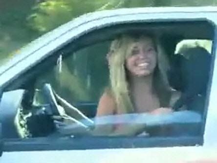 Dont Let Ya Friend Flash While Driving Girl In Car Flashes Her Bra Then Crashes Into A Truck