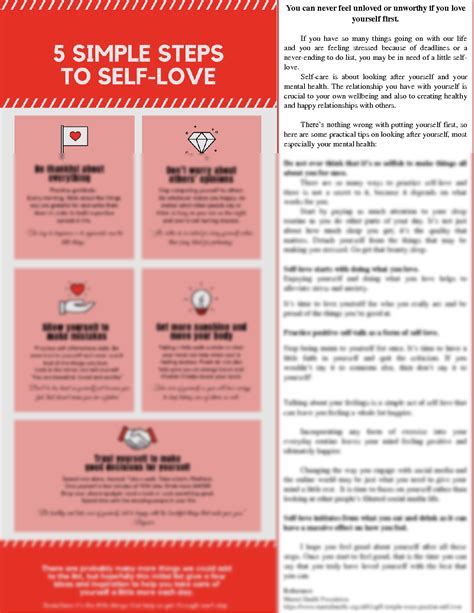 Solution Self Love Infographic Material Studypool