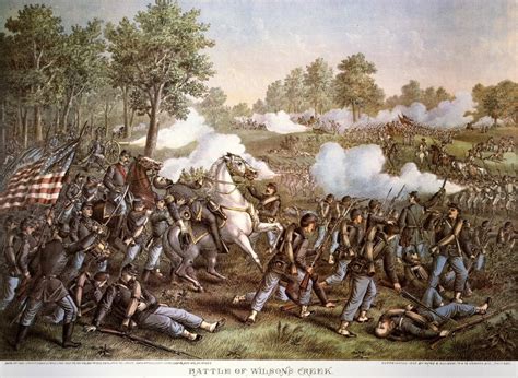 Death Of N Lyon 1861 Nthe Death Of Union General Nathaniel Lyon At