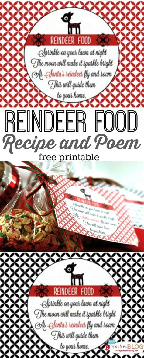 Reindeer Food Recipe With Free Printable Todays Creative Life