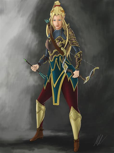 Artstation Female Elf Warrior
