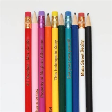 Personalized Pencils Set Of 4 2712 Designs