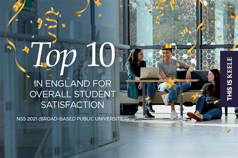 Keele Ranked In Top 10 In England For Student Satisfaction Keele