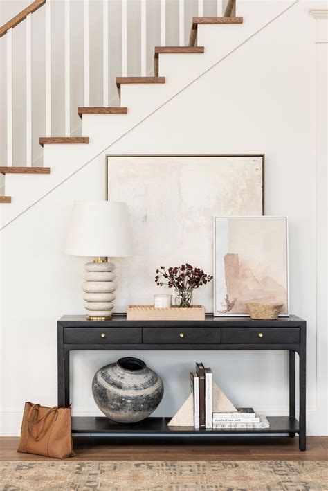 How To Style A Console Table Studio Mcgee Hallway Table Decor