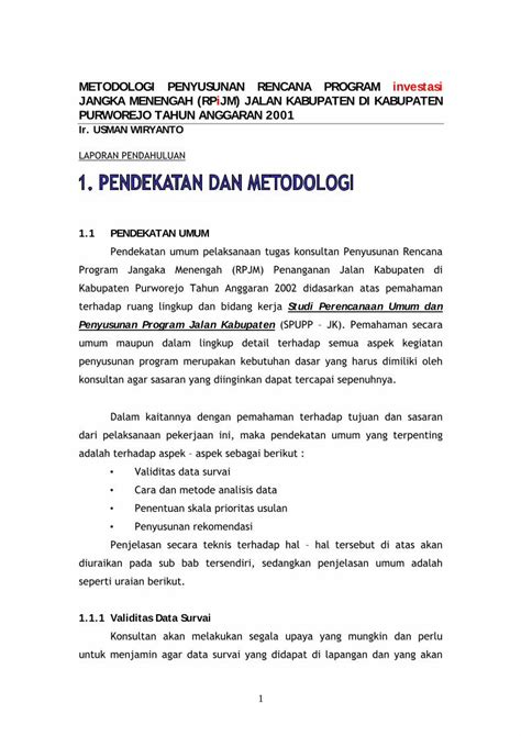PDF 12572830 Metodologi Penyusunan Rpijm Jalan Kabupaten Usman