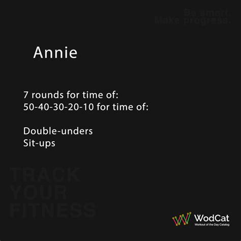 Annie Workout Wod Wodcat Workouts