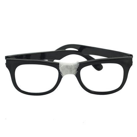 Black Frame No Lenses Classic Taped Nerd Glasses Costume Accessory Eyewear Stage Prop Walmart