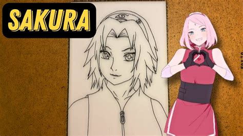 How To Draw Sakura Step By Step Easy Youtube