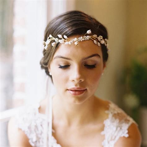 Bridal Flower Crown Circlet Wedding Hair Accessory Pearl Tiara