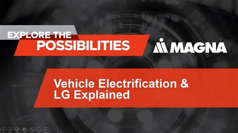 Ces 2021 Magna Live Vehicle Electrification And Lg Explained Youtube