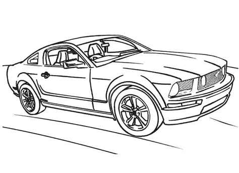 Amazing Ford Mustang Coloring Page Download Print Or Color Online