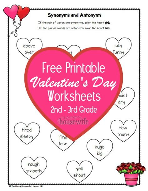 Valentines Day Worksheets Free Printables