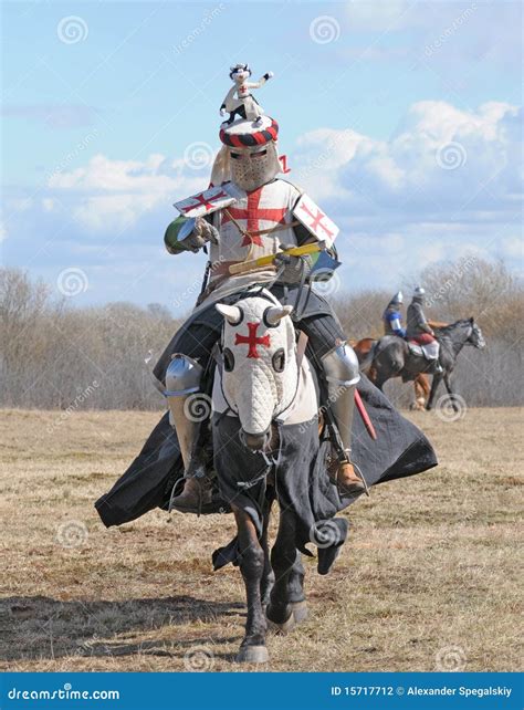 Crusader Knight On Horse