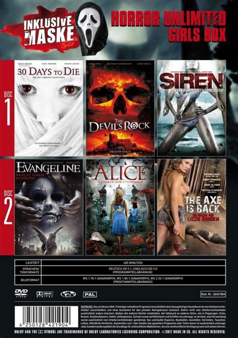 Horror Unlimited Girls Box 6 Filme Auf 2 Dvds 2 Dvds Jpc